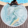 Hot Selling Mixed Color Marble Round Microfiber Beach Towel for Summer
