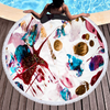 Factory Hot Seller Marble Quick Dry Microfiber Beach Towel with Tassels For Summer